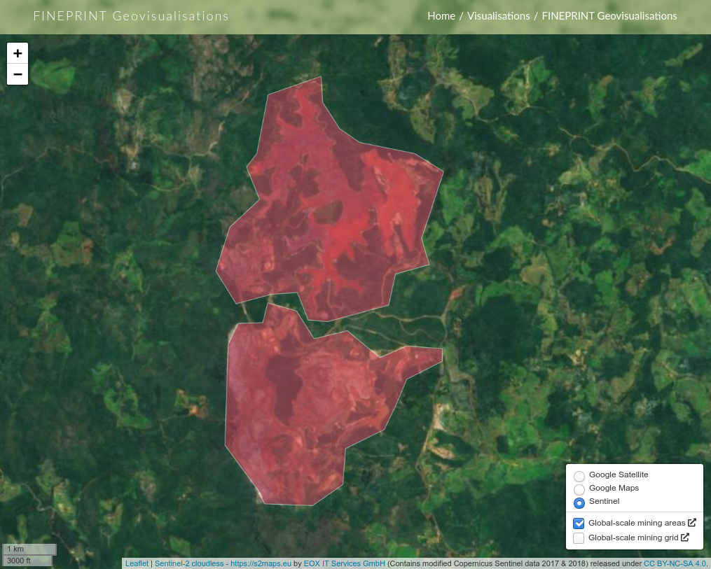 FINEPRINT Geovisualisation